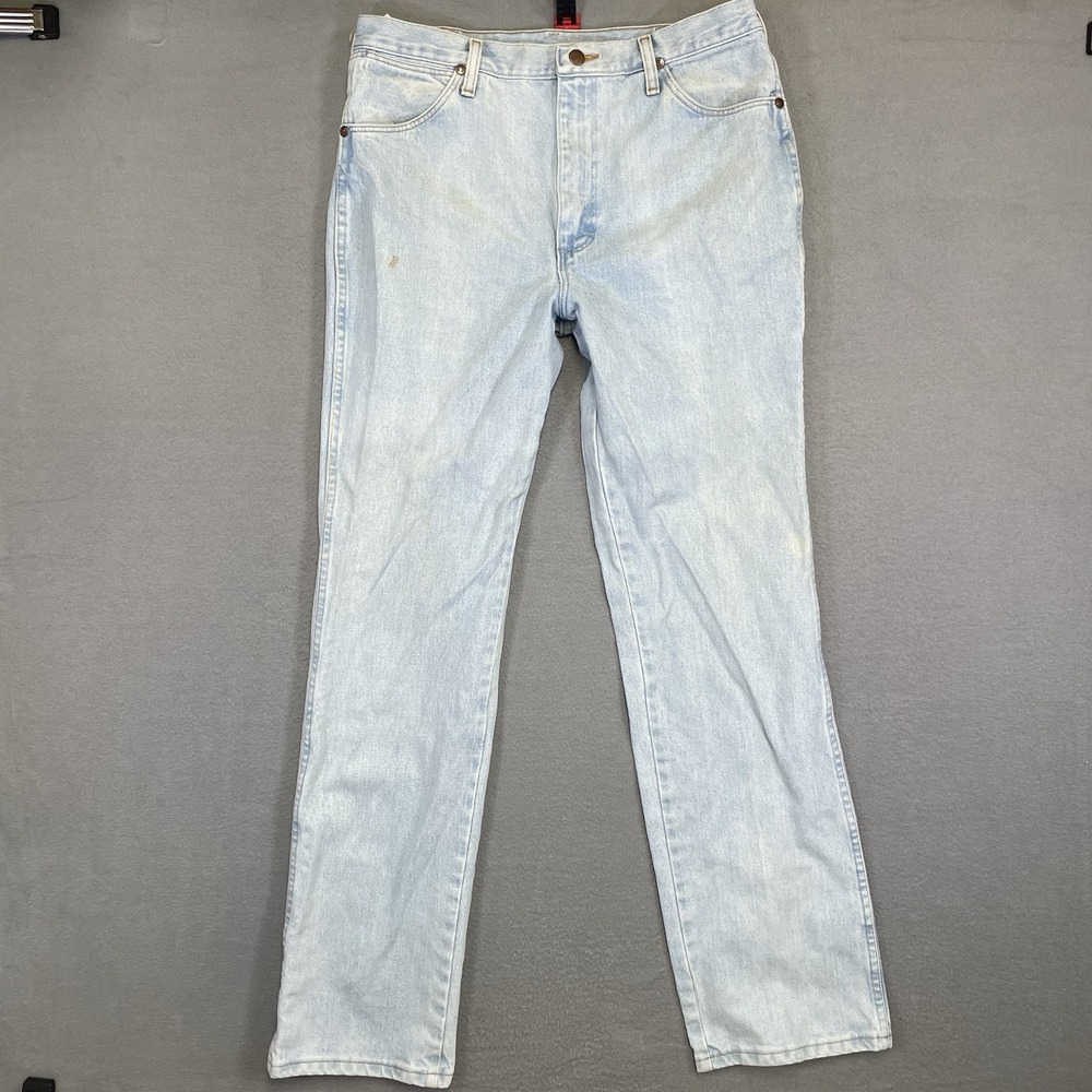 Wrangler 936GBH Cowboy Cut Slim Fit Jeans Men 32x34 Antique Wash Western Denim